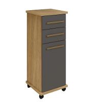 Balcão Tókio 2 Gavetas Arte Móveis Cinamomo-grafite - 1