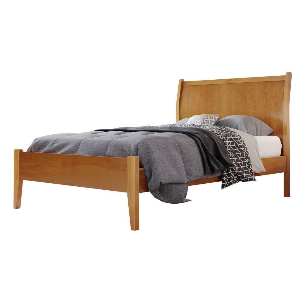 Cama Solteiro 90cm Classic Amendoa Mel Josandro Amendoa Mel - 1