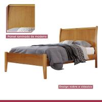 Cama Solteiro 90cm Classic Amendoa Mel Josandro Amendoa Mel - 5