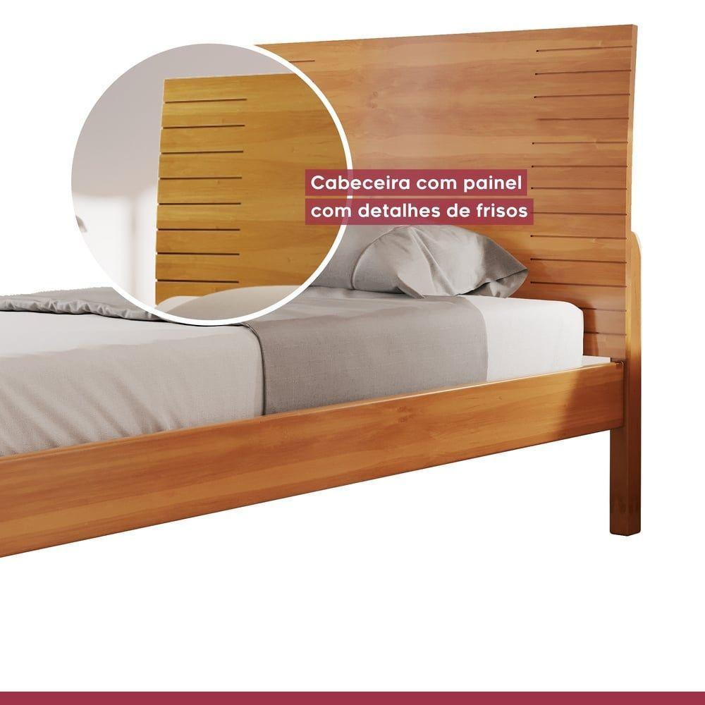 Cama Solteiro 90cm Amazone Amêndoa Mel Josandro Amêndoa Mel - 6