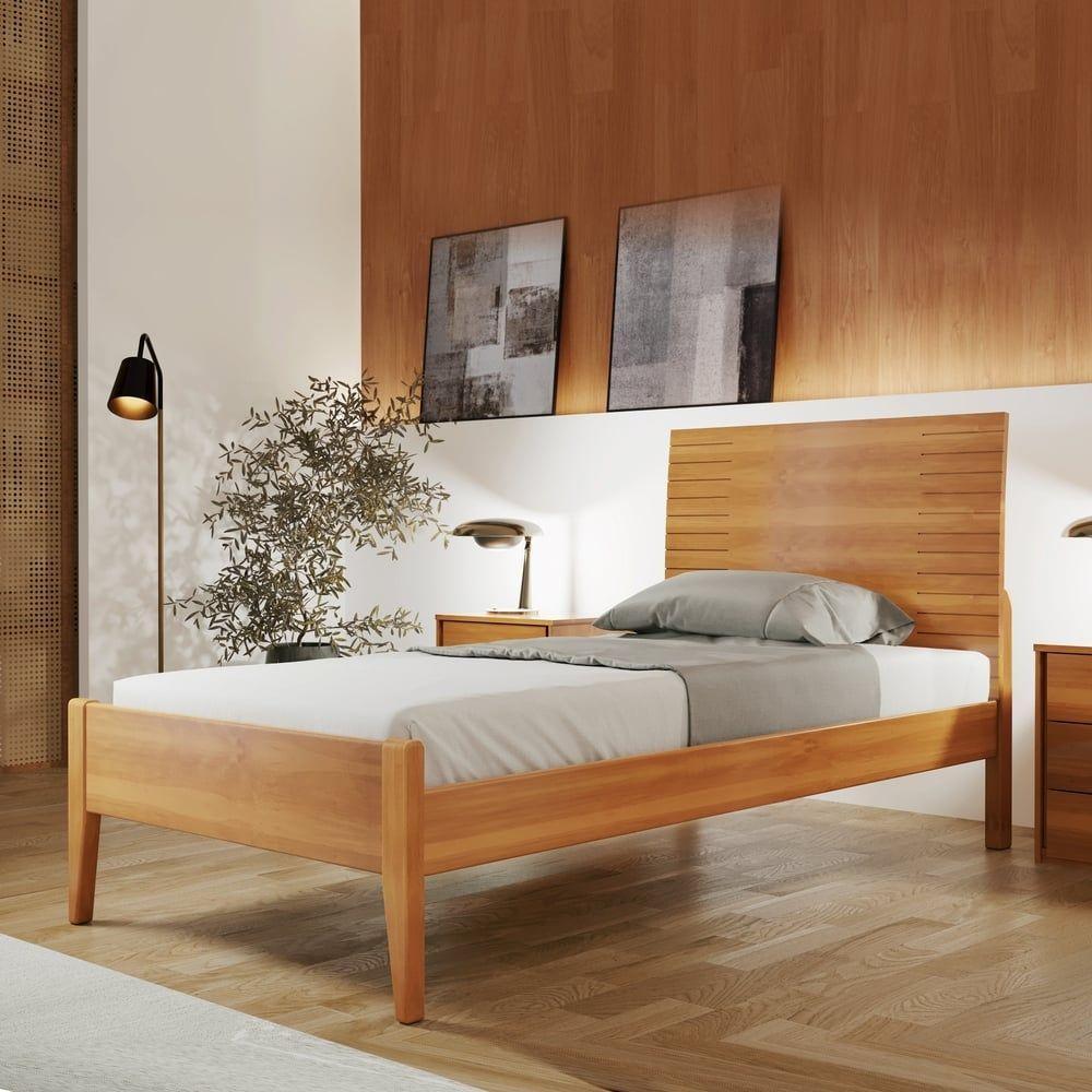 Cama Solteiro 90cm Amazone Amêndoa Mel Josandro Amêndoa Mel - 7