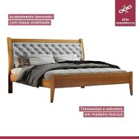 Cama Casal 140cm Vivare Amêndoa Mel Josandro Amêndoa Mel - 3