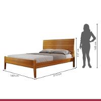 Cama Casal 160cm Amazone Amêndoa Mel Josandro Amêndoa Mel