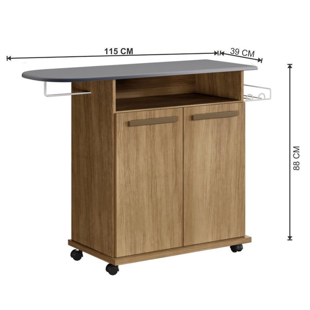 Tábua De Passar 2 Portas Floripa Arte Móveis Cinamomo - 2