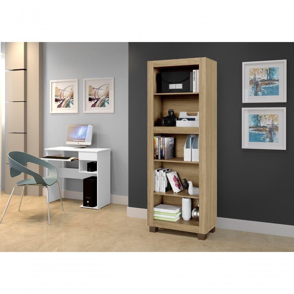 Estante Para Livros Multiuso 4 Prateleiras Dubai Arte Móveis Cinamomo - 3