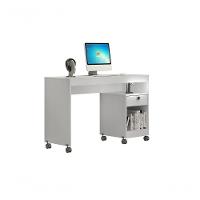 Mesa Para Computador 01 Gaveta Com Rodizio Giga Valdemoveis Branco - 1
