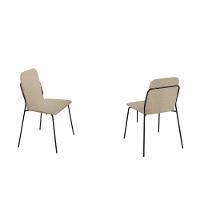 Conjunto Florença Com 4 Cadeiras E Base Paris Bm Tubulares Off White-linho 303 - 3