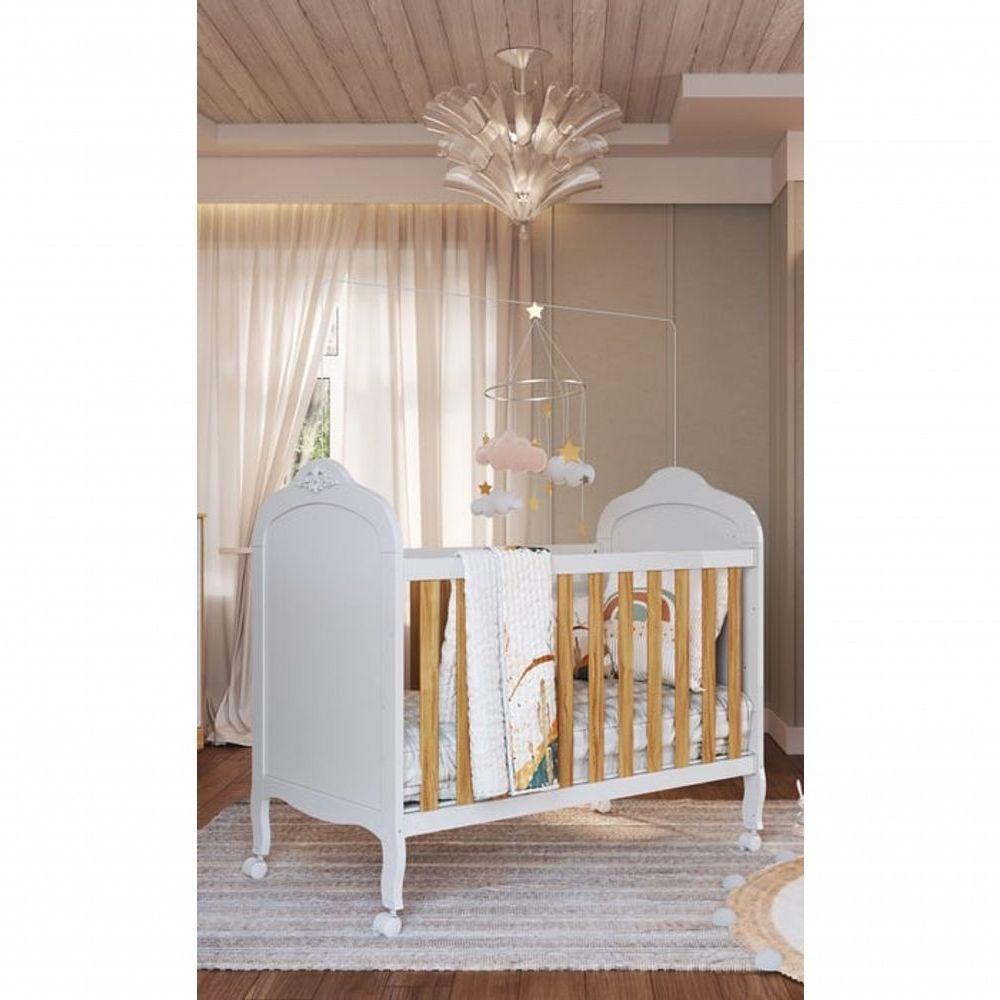 Berço Evolutivo Elô 4 Em 1 - Móveis Peroba Amendoa-branco - 5