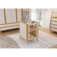 Berço Evolutivo Theo 4 Em 1 - Móveis Peroba Amendoa-off White - 5