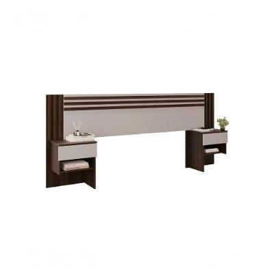 Painel Cabeceira Ripado Jade Salleto Savana-off White