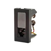 Tomada Telefone Rj11 4 Fios 1m Preta 615010pt - 1