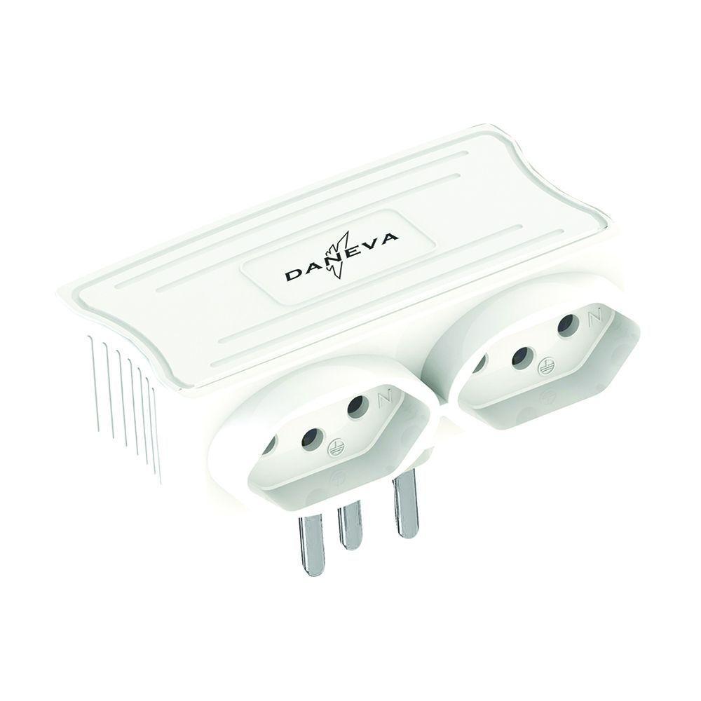 Multiplicador Usb Daneva Carregador 2 Usb Saida 5v 1,5a + 2 Tomadas - 1