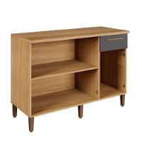 Balcão Titanium 3 Portas Arte Móveis Cinamomo-grafite - 7