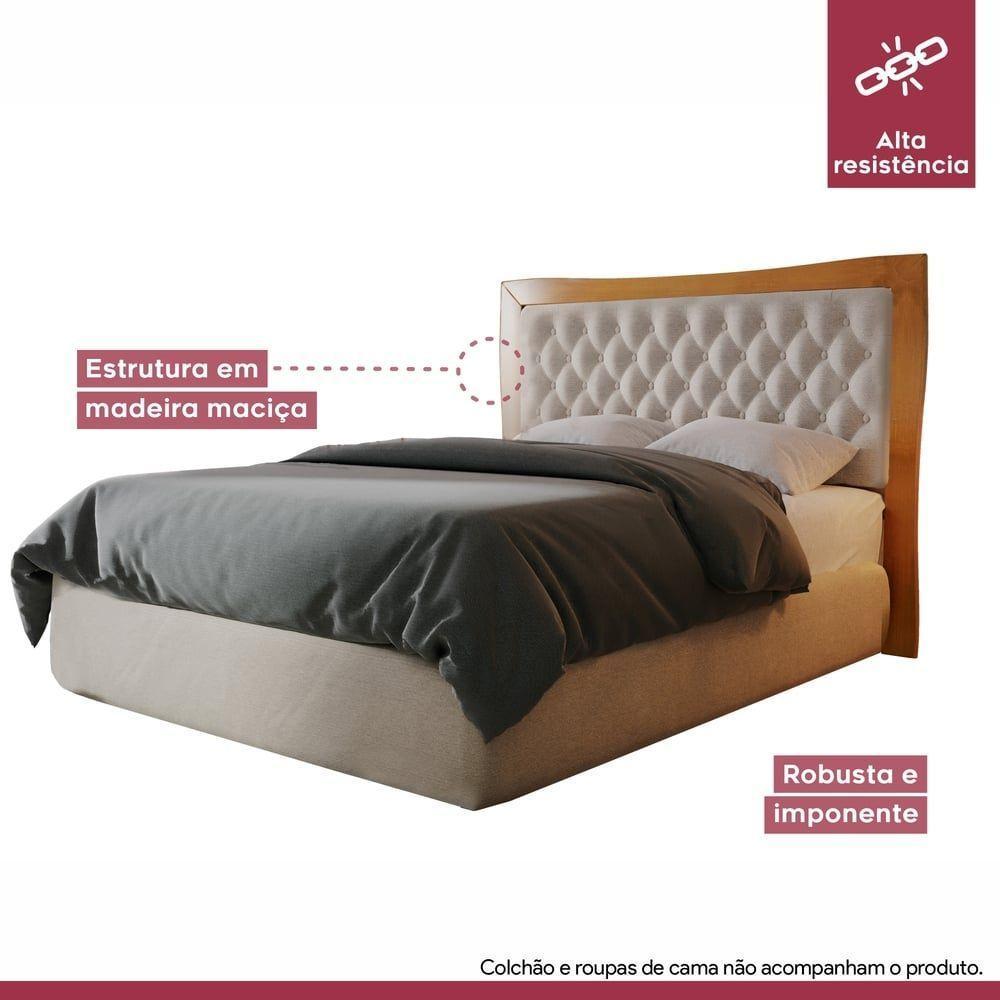 Cabeceira Queen 160cm Império Amêndoa Mel Josandro Amêndoa Mel - 3
