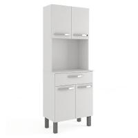 Armário De Cozinha Paneleiro 4 Portas 1 Gaveta Balli Branco Branco - 1