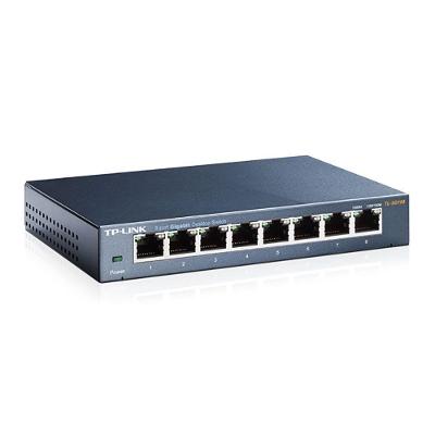 Switch 08 Portas Tp-link Tl-sg108 Gigabit 10-100-1000 Mbps