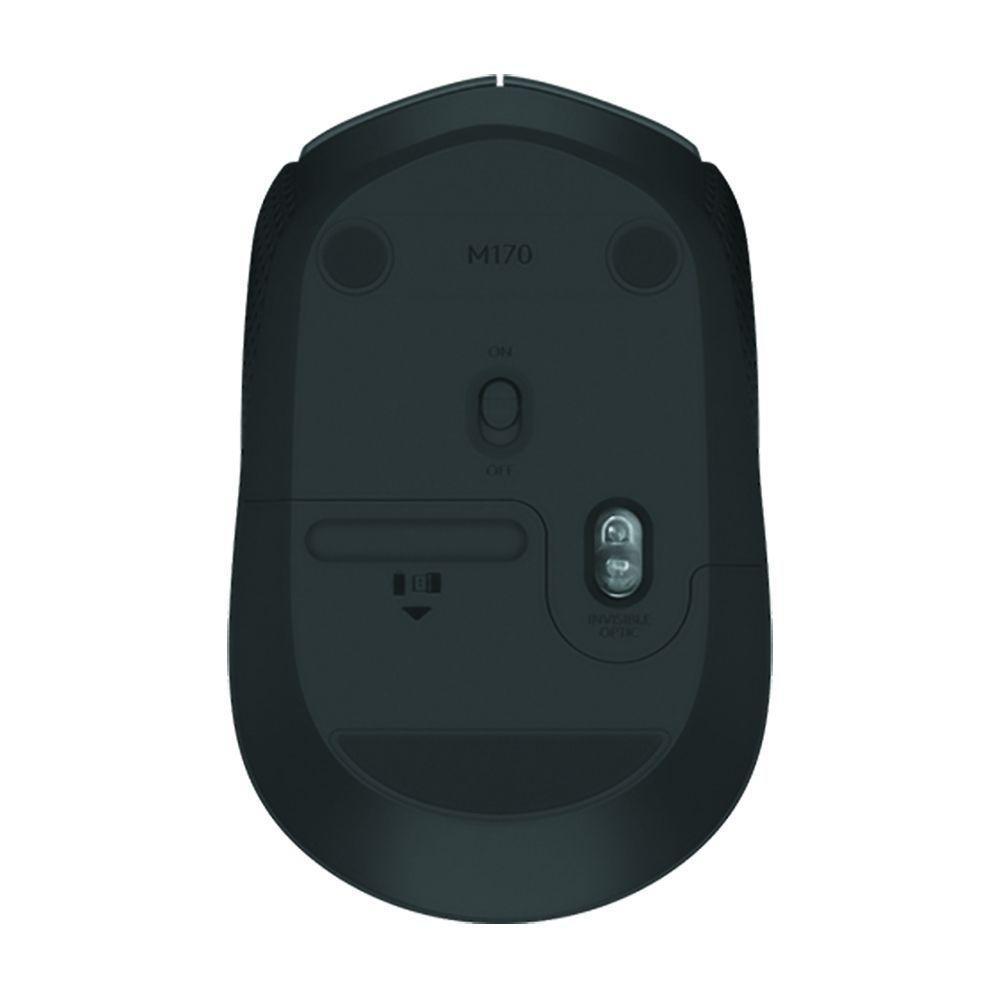 Mouse Logitech Sem Fio M170 - 910-004940 Preto - 2