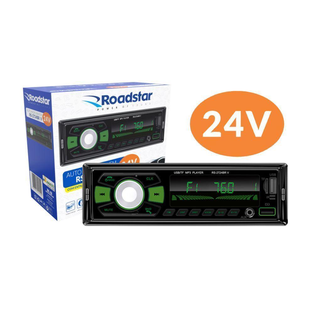 Auto Radio Roadstar Rs2724br Bluetooth Es 24v - 2