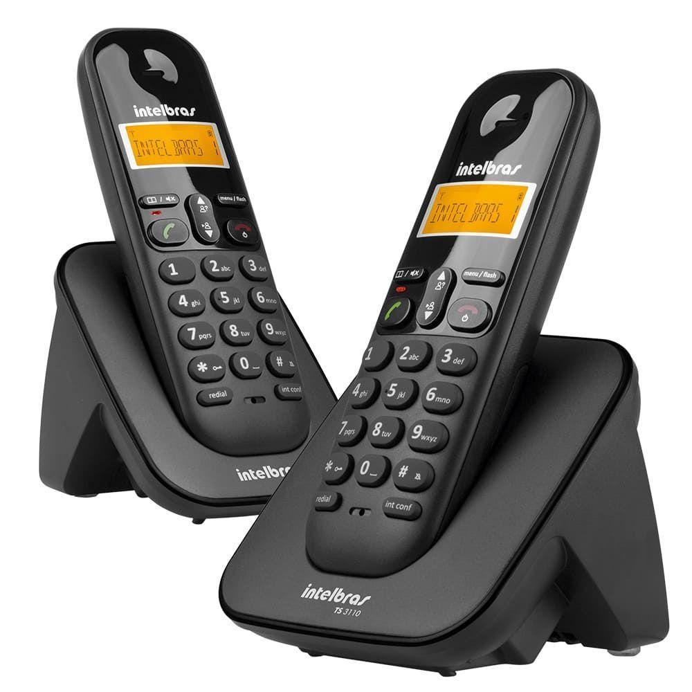 Telefone Sem Fio Intelbras Ts3112 Digital Com Ramal Adicional Preto - 2