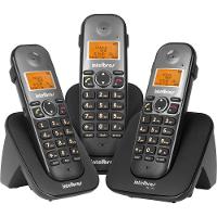 Telefone Intelbras Sem Fio Ts 5123 Base E 2 Ramais - Preto - 4125123 - 1
