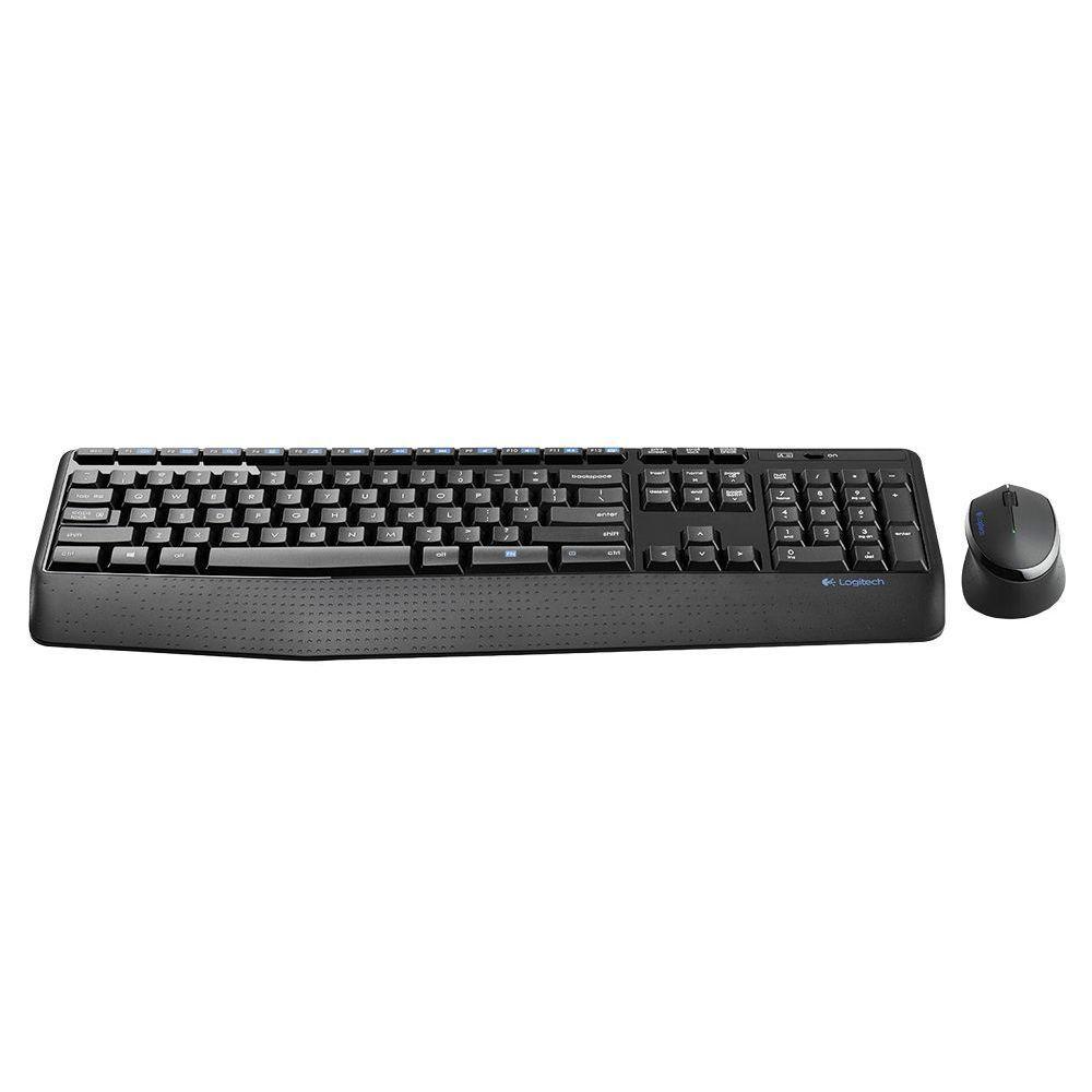 Wireles Combo Logitech Teclado + Mouse Sem Fio Mk345 Usb Preto - 2