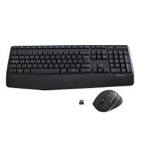 Wireles Combo Logitech Teclado + Mouse Sem Fio Mk345 Usb Preto - 1