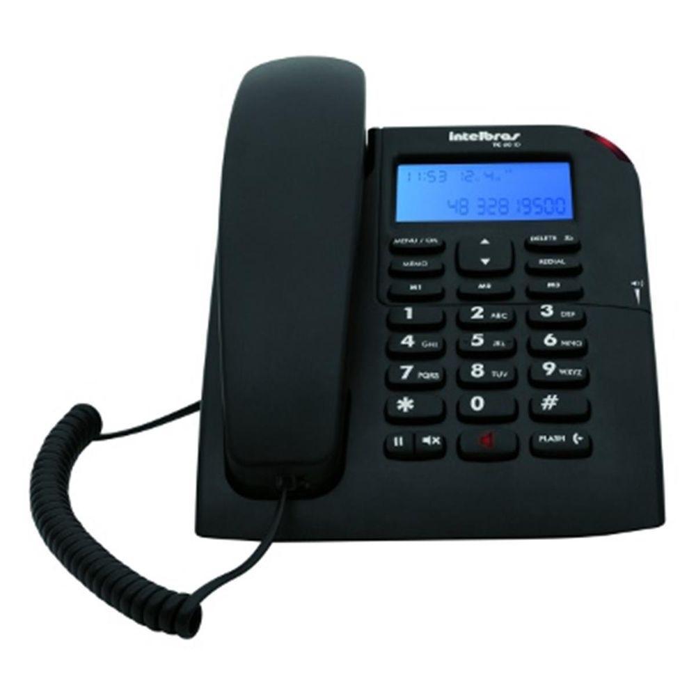Telefone Com Fio Tc60 Id Preto - 4000074 - 1