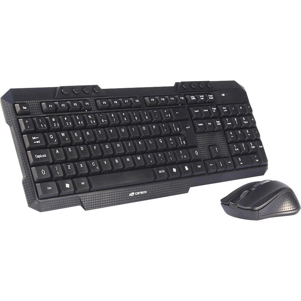 Kit Teclado & Mouse C3tech Wireless Usb - K-w10bk - 1