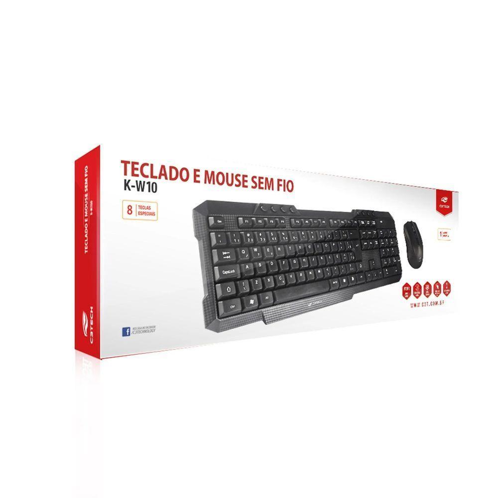 Kit Teclado & Mouse C3tech Wireless Usb - K-w10bk - 4