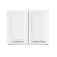 Armário De Cozinha E Lavanderia Com 2 Portas Duplo Aéreo Modulo Itatiaia Aço Tarsila 0,80m Branco Branco - 1