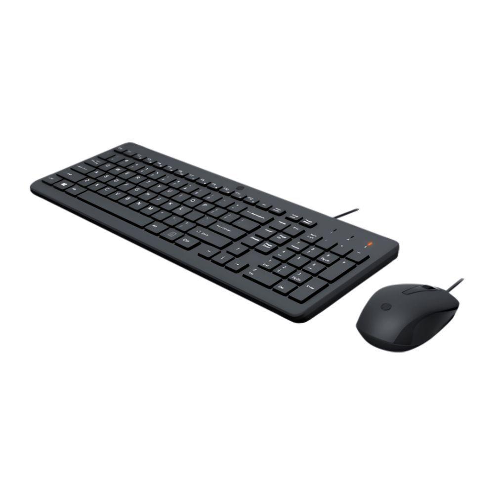 Combo Teclado E Mouse Com Fio Hp150 Usb Classic Preto - 1