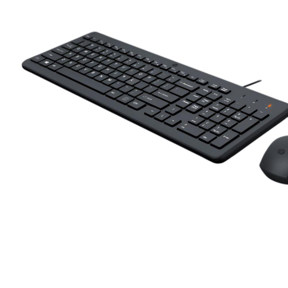 Combo Teclado E Mouse Com Fio Hp150 Usb Classic Preto - 2