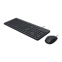 Combo Teclado E Mouse Com Fio Hp150 Usb Classic Preto - 1