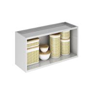 Armário De Cozinha E Lavanderia Com 1 Porta Aéreo Modulo Suspenso Geladeira Aço Tarsila 0,80m Branco Branco - 4