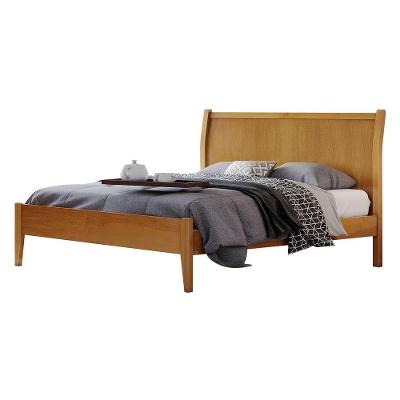 Cama Casal Lisa 140cm Classic Amêndoa Mel Josandro Amêndoa Mel