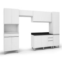 Armário De Cozinha Completa Top Class 5 Peças Com 10 Portas Branco Branco - 1