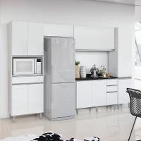 Armário De Cozinha Completa Top Class 5 Peças Com 10 Portas Branco Branco - 6
