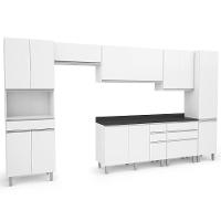 Armário De Cozinha Completa Top Class 7 Peças Com 12 Portas Branco Branco - 1