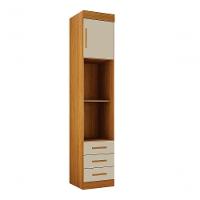 Modulado Mesa De Cabeceira 3 Gavetas Orion - Leifer Móveis Cinamomo-off White - 1