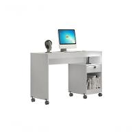 Mesa Para Computador 01 Gaveta Com Rodizio Giga Valdemoveis Branco - 1