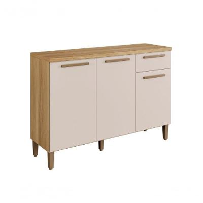 Balcão Imperial 3 Portas Arte Móveis Cinamomo-off White