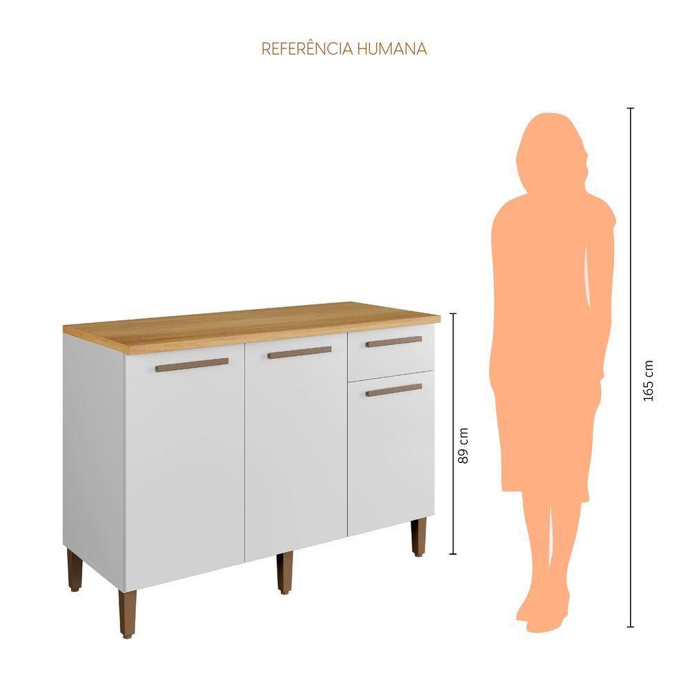 Balcão Clássico Master Arte Moveis Branco - 7