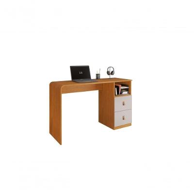 Escrivaninha Mesa de Estudo Alice 127cm Off White Cinamomo para Escritório e Trabalho