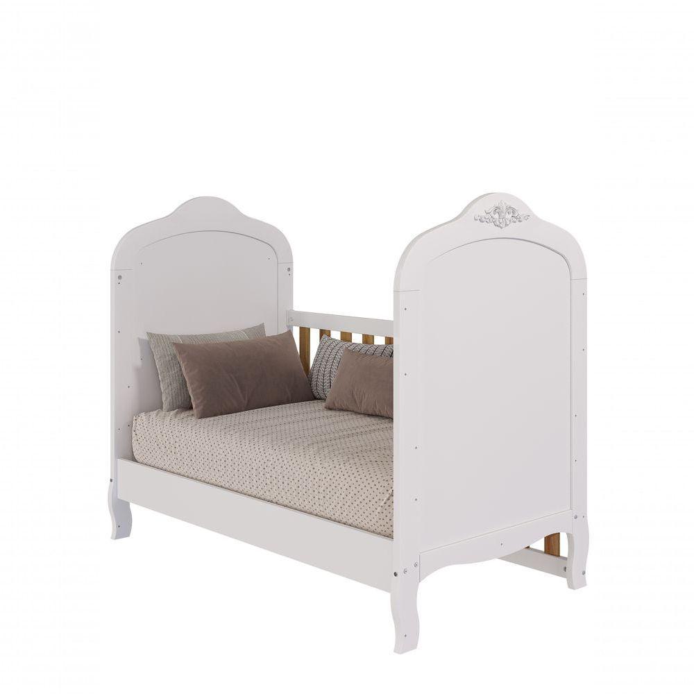 Berço Evolutivo Elô 4 Em 1 - Móveis Peroba Amendoa-branco - 3