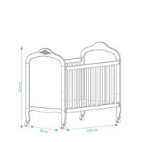 Berço Evolutivo Elô 4 Em 1 - Móveis Peroba Amendoa-branco