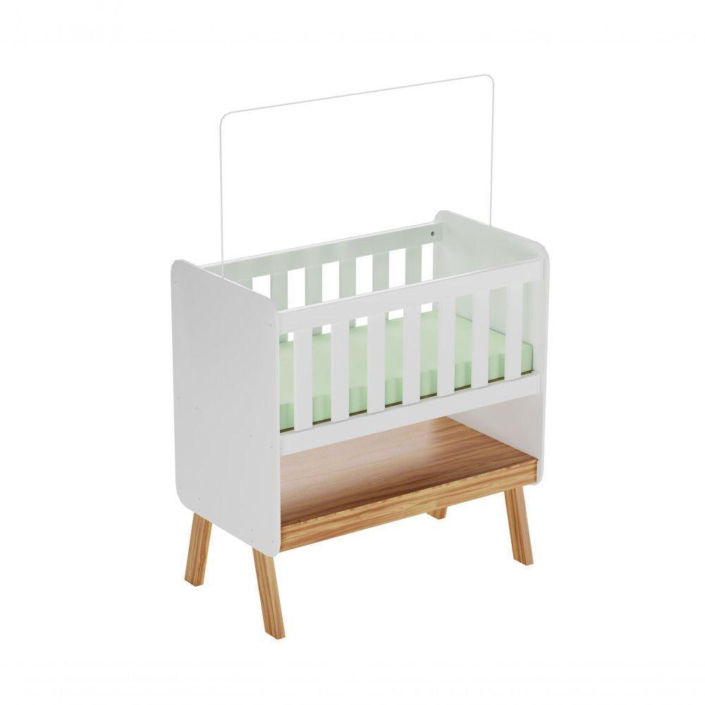 Miniberço Guti Retrô - Moveis Peroba Amendoa-branco - 4