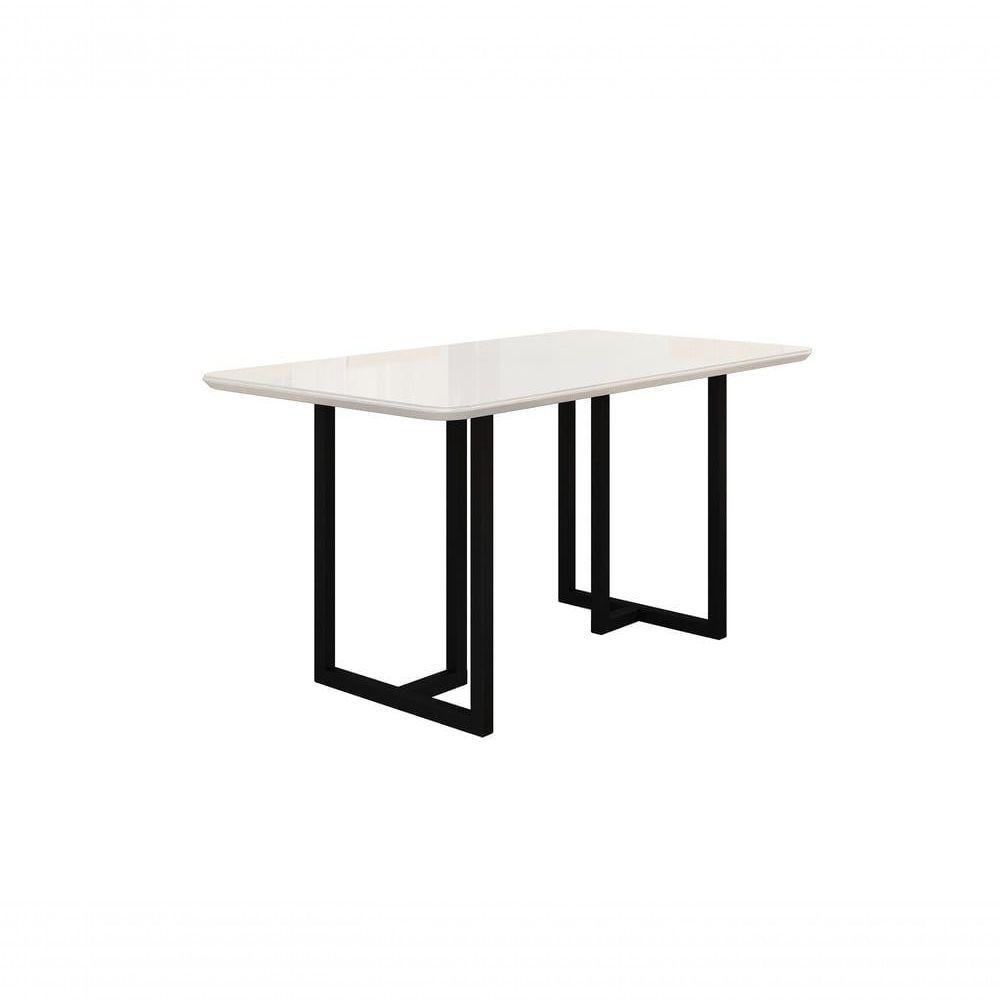 Conjunto Siena Com 4 Cadeiras E Base Goiás Bm Tubulares Off White-linho 306 - 5