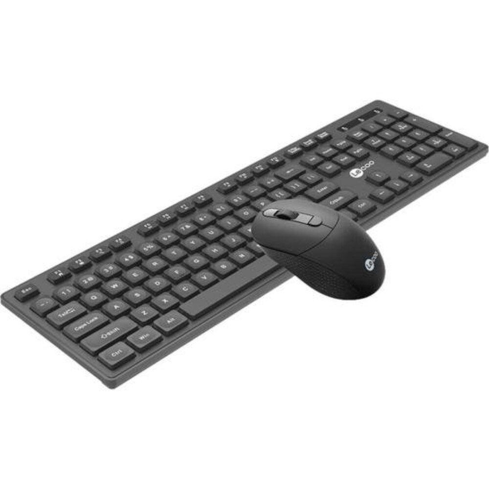 Kit Teclado E Mouse Lecoo Kw201 Sem Fio Preto - 2