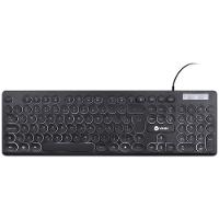 Teclado Chocolate Slim Multimidia Teclas Redondas Led Branco 1.8 Metros Usb - Tc200 - 1
