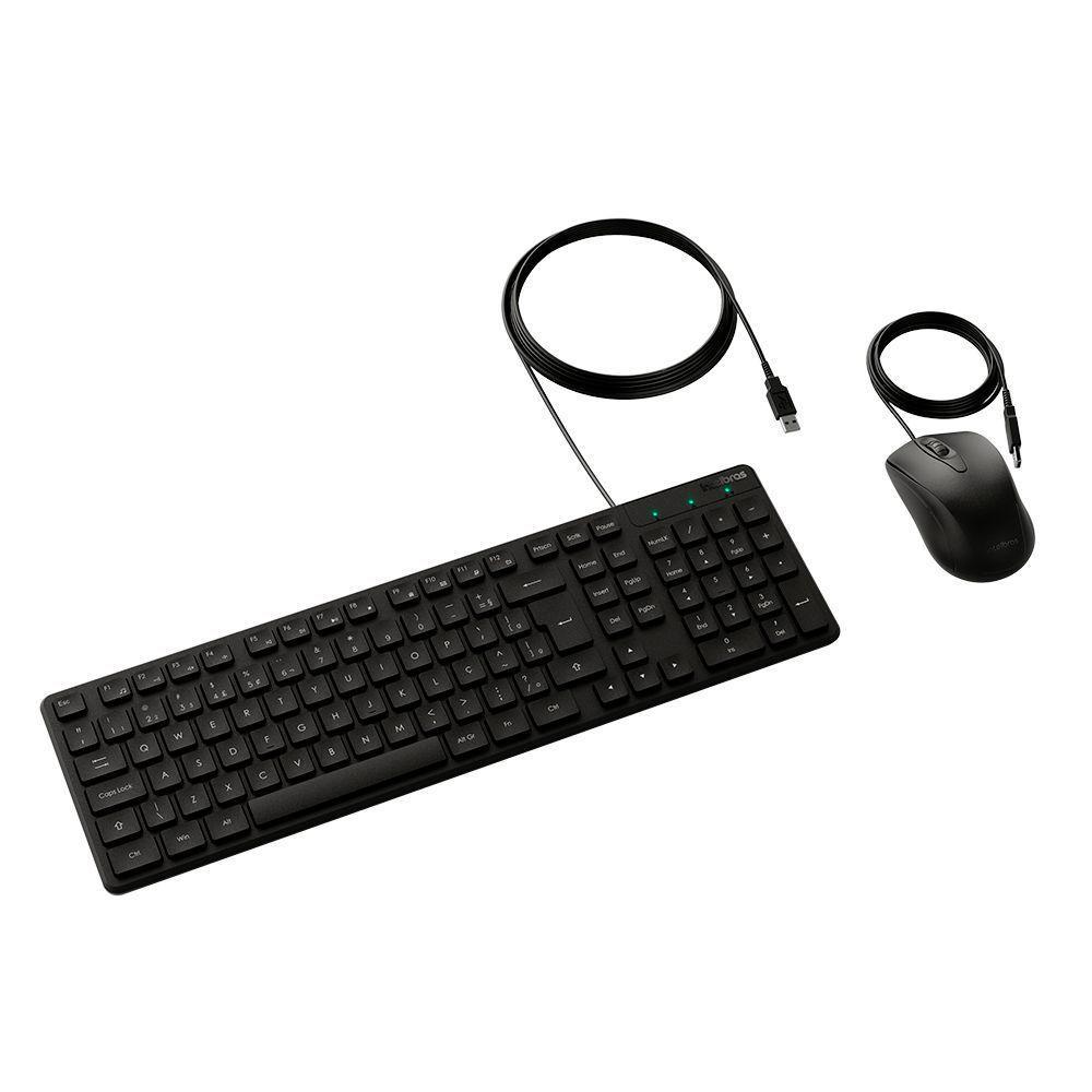 Teclado E Mouse Intelbras Cci20 - Com Fio Preto - 1